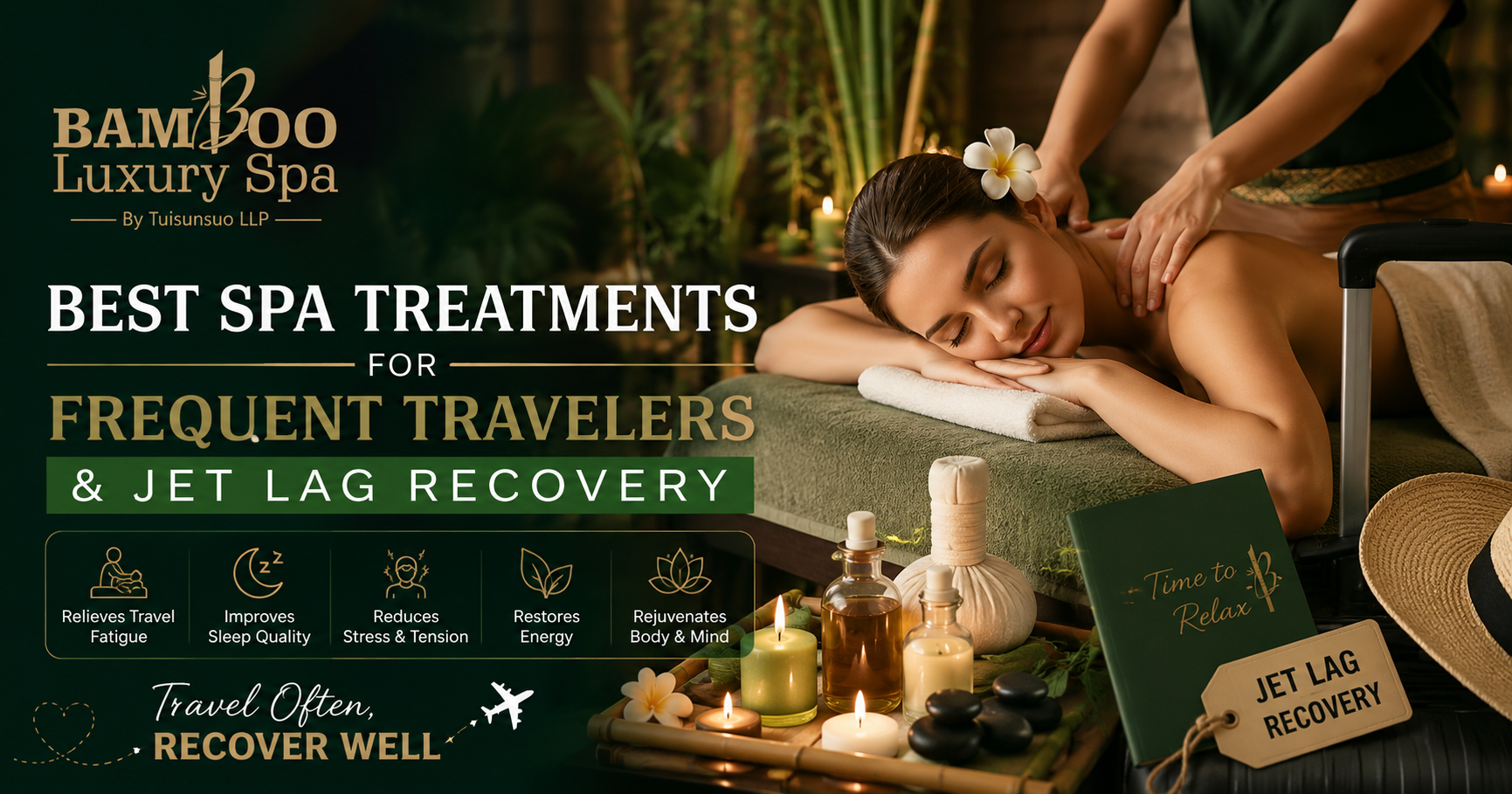 Spa treatments for frequent travelers recovering from jet lag